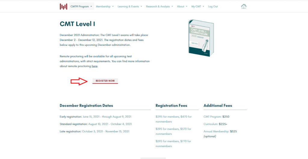 Hướng dẫn đăng ký thi CMT Level 1 4 Hướng dẫn đăng ký thi CMT Level 1