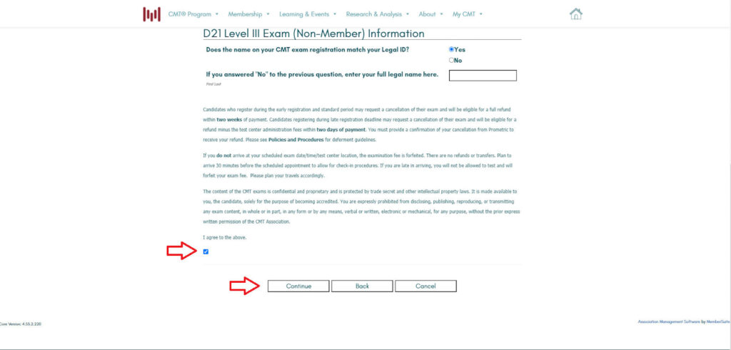 Hướng dẫn đăng ký thi CMT Level 1 8 Hướng dẫn đăng ký thi CMT Level 1