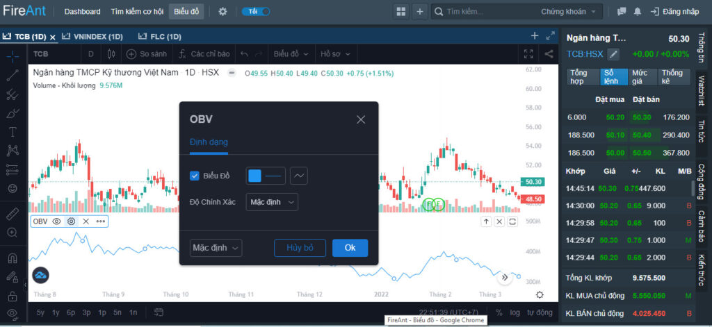 Chỉ báo kỹ thuật OBV (On Balance Volume) và ứng dụng trong giao dịch 3 Chỉ báo kỹ thuật OBV (On Balance Volume) và ứng dụng trong giao dịch