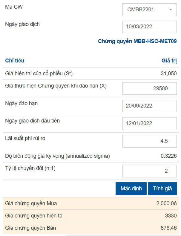 Định giá quyền chọn bằng mô hình Black-Scholes 6 Định giá quyền chọn bằng mô hình Black-Scholes